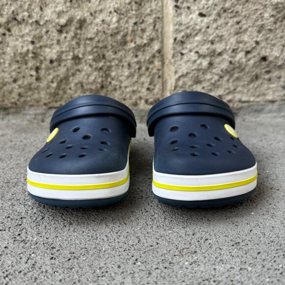 CROCS Crocband Clogs C12 12 Classic Yellow/Blue Slip On Shoes Unisex Toddler Boy - Picture 2 of 10